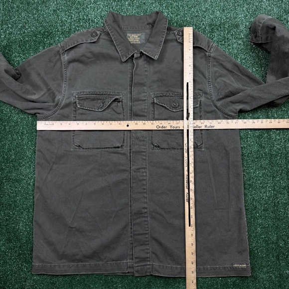 Lucky Brand Utility Shirt Jacket Men's Size XL Green Military Style Workwear - Picture 4 of 8